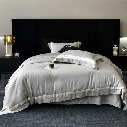 91家纺网 家纺一手货源 找家纺 （总）馨蕊家居 2024新款80s兰精天丝刺绣四件套-羽晗