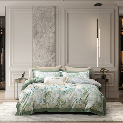 时亿家居 2024新款100支天丝棉数码四件套 艾琳