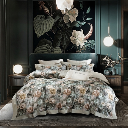 时亿家居 2024新款100支天丝棉数码四件套 思蔓