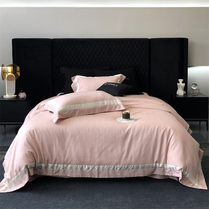 91家纺网 家纺一手货源 找家纺 （总）馨蕊家居 2024新款80s兰精天丝刺绣四件套-羽晗