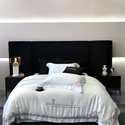 91家纺网 家纺一手货源 找家纺 （总）馨蕊家居 2024新款80SLF奥地利兰精天丝四件套-洛克庄园