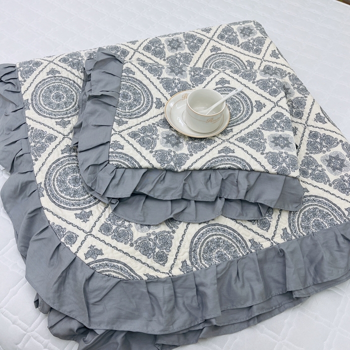 91家纺网 家纺一手货源 找家纺 暖居 2024新款夏季凉感云小棉森氧棉50棉50天丝床盖三件套 伦廓