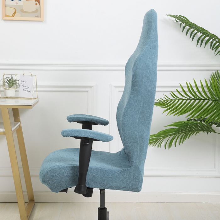 91家纺网 家纺一手货源 找家纺 千彤沙发垫 2024新款小树叶电竞椅子套 小树叶-水蓝