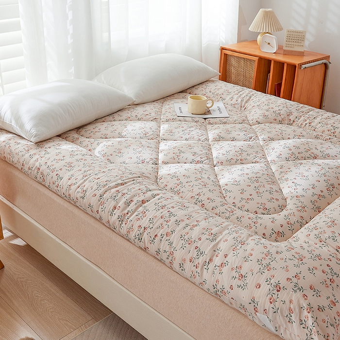 91家纺网 家纺一手货源 找家纺 富威堡棉花床垫褥子单人床褥炕被床垫垫褥软垫家用学生宿舍加厚 浅汐