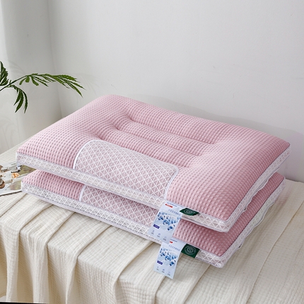 91家纺网 家纺一手货源 找家纺 芯宜佳 2024新款中分子立体枕枕头枕芯 豆沙48*74cm/只