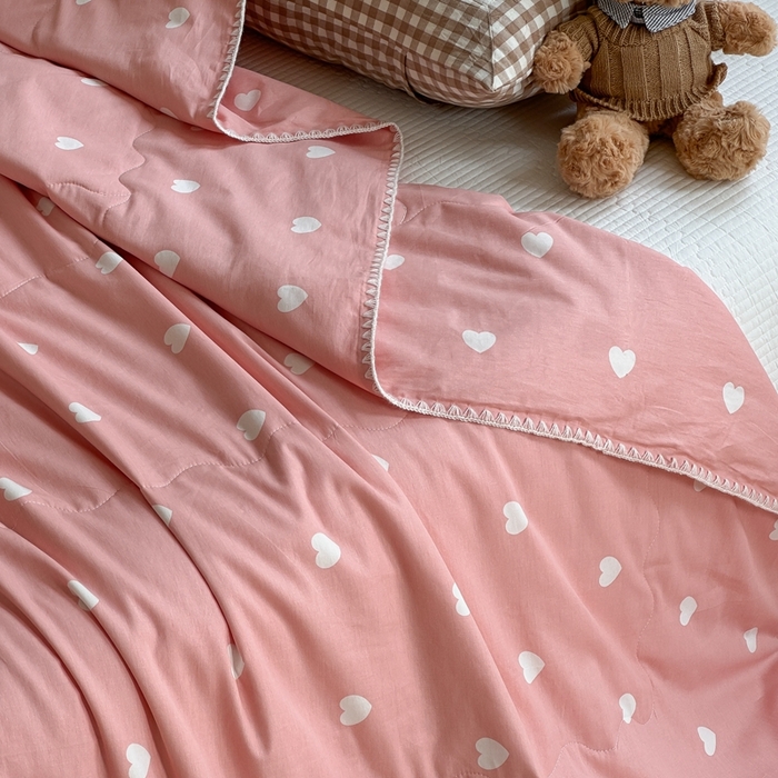 91家纺网 家纺一手货源 找家纺 （总）洋铭区 2024新款贝壳边全棉印花夏被