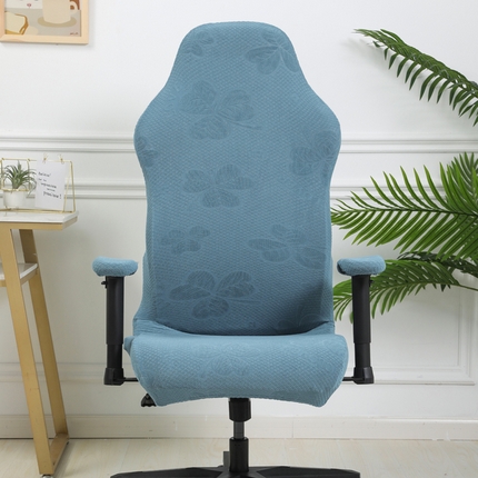 91家纺网 家纺一手货源 找家纺 千彤沙发垫 2024新款三叶草电竞椅子套 三叶草-水蓝