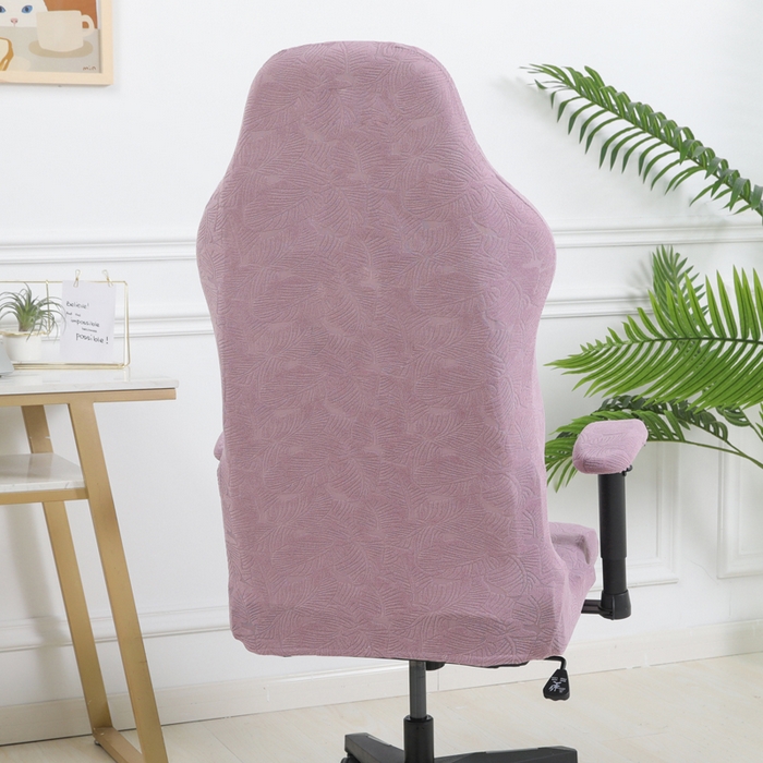 91家纺网 家纺一手货源 找家纺 千彤沙发垫 2024新款小树叶电竞椅子套 小树叶-紫色