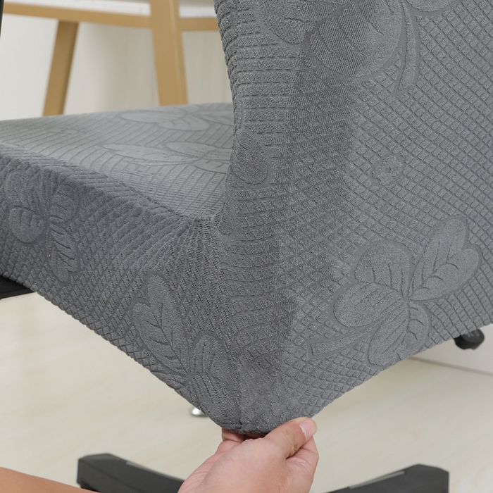 91家纺网 家纺一手货源 找家纺 千彤沙发垫 2024新款三叶草电竞椅子套 三叶草-深灰