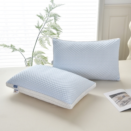 皇冠之家 2024新款冰豆豆羽丝棉枕芯48*74一只 天蓝