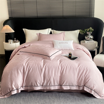 91家纺网 家纺一手货源 找家纺 （总）魅都 2025新款天丝棉提花热带雨林四件套