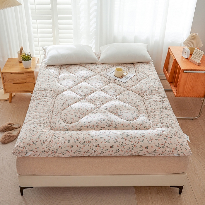 91家纺网 家纺一手货源 找家纺 富威堡棉花床垫褥子单人床褥炕被床垫垫褥软垫家用学生宿舍加厚 浅汐