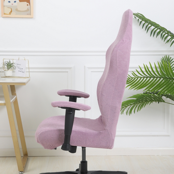 91家纺网 家纺一手货源 找家纺 千彤沙发垫 2024新款小树叶电竞椅子套 小树叶-紫色