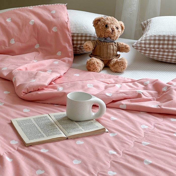 91家纺网 家纺一手货源 找家纺 （总）洋铭区 2024新款贝壳边全棉印花夏被