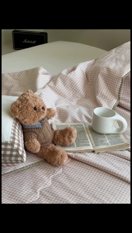 91家纺网 家纺一手货源 找家纺 洋铭区 2024新款贝壳边全棉印花夏被 杏小格