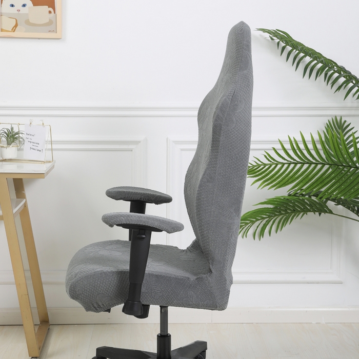 91家纺网 家纺一手货源 找家纺 千彤沙发垫 2024新款三叶草电竞椅子套 三叶草-深灰