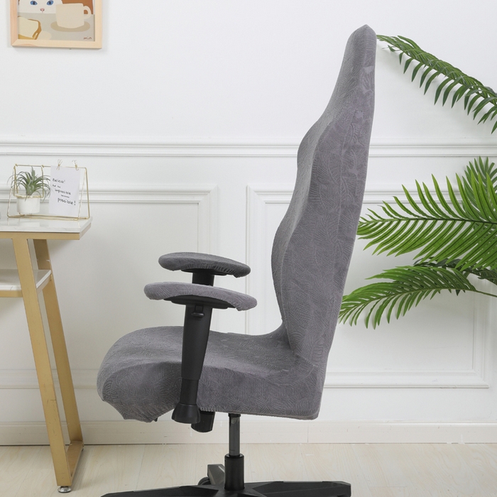 91家纺网 家纺一手货源 找家纺 千彤沙发垫 2024新款小树叶电竞椅子套 小树叶-深灰