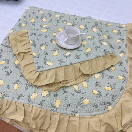 暖居 2024新款夏季凉感云小棉森氧棉50棉50天丝床盖三件套 柠檬绿