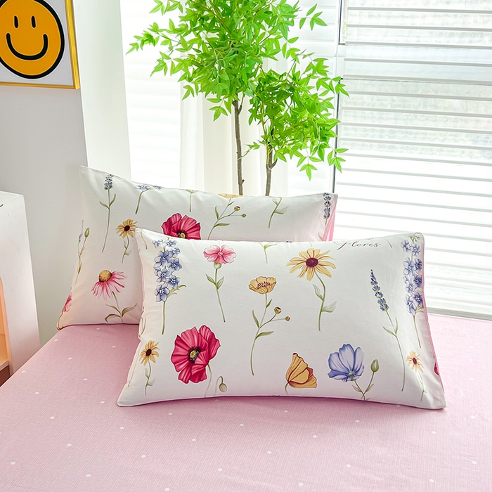 91家纺网 家纺一手货源 找家纺 雲归梦 2024新款全棉13070多规格四件套 花海