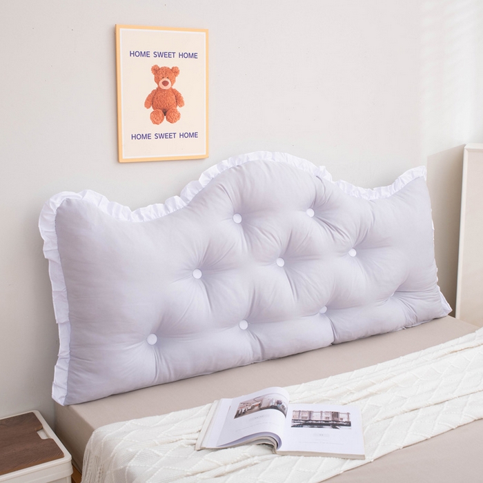 91家纺网 家纺一手货源 找家纺 美达人 2024新款水洗棉安妮儿系列珍珠棉靠背 吖妮-淡灰