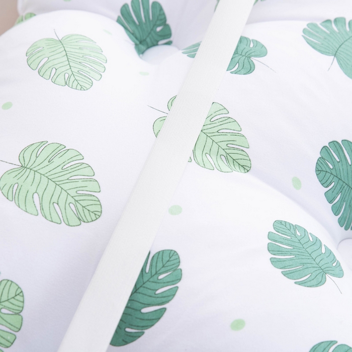 91家纺网 家纺一手货源 找家纺 美达人 2024新款水洗棉安妮儿系列珍珠棉靠背 吖妮-绿叶