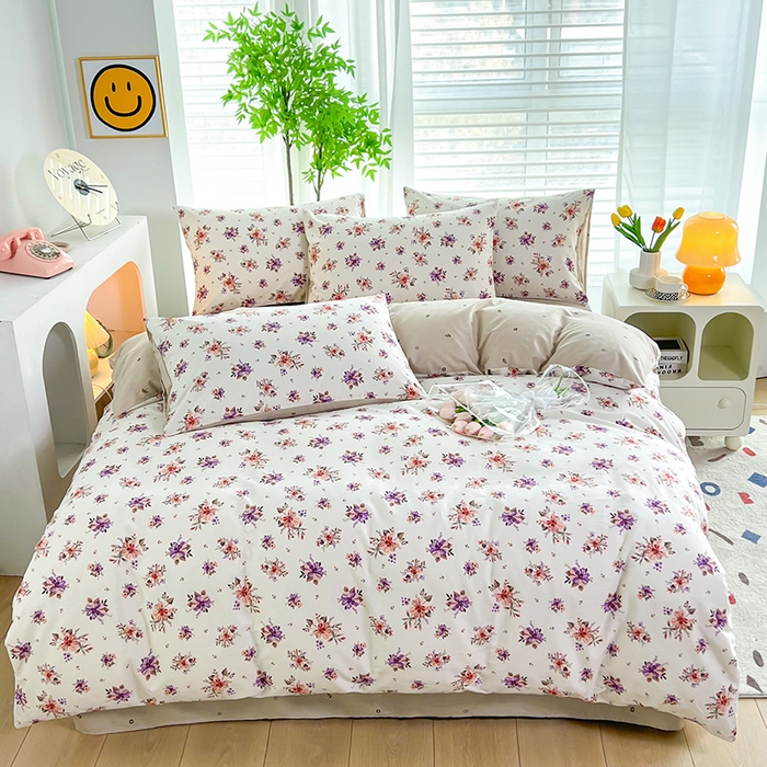 91家纺网 家纺一手货源 找家纺 雲归梦 2024新款全棉13070多规格四件套 夕云