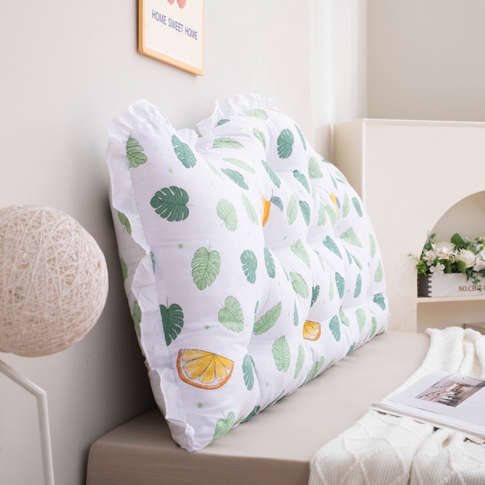 91家纺网 家纺一手货源 找家纺 美达人 2024新款水洗棉安妮儿系列珍珠棉靠背 吖妮-绿叶