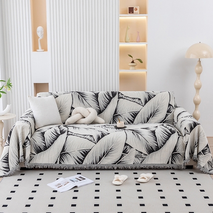 91家纺网 家纺一手货源 找家纺 （总）沐沐家纺 2026新款色织印花沙发巾