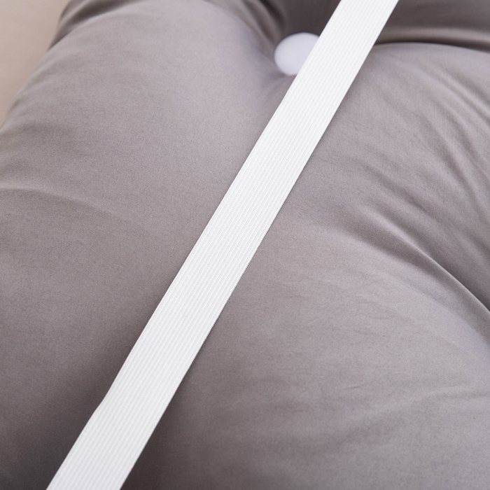 91家纺网 家纺一手货源 找家纺 美达人 2024新款水洗棉安妮儿系列珍珠棉靠背 吖妮-高级灰