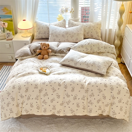 91家纺网 家纺一手货源 找家纺 （总）多品家纺 2024新款水洗棉麻单被套