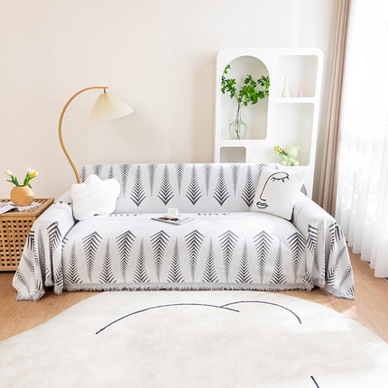 91家纺网 家纺一手货源 找家纺 （总）沐沐家纺 2026新款色织印花沙发巾