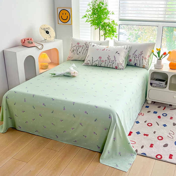 91家纺网 家纺一手货源 找家纺 雲归梦 2024新款全棉13070多规格四件套 花园兔