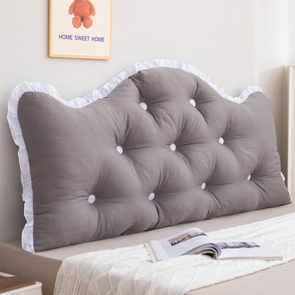 91家纺网 家纺一手货源 找家纺 美达人 2024新款水洗棉安妮儿系列珍珠棉靠背 吖妮-高级灰