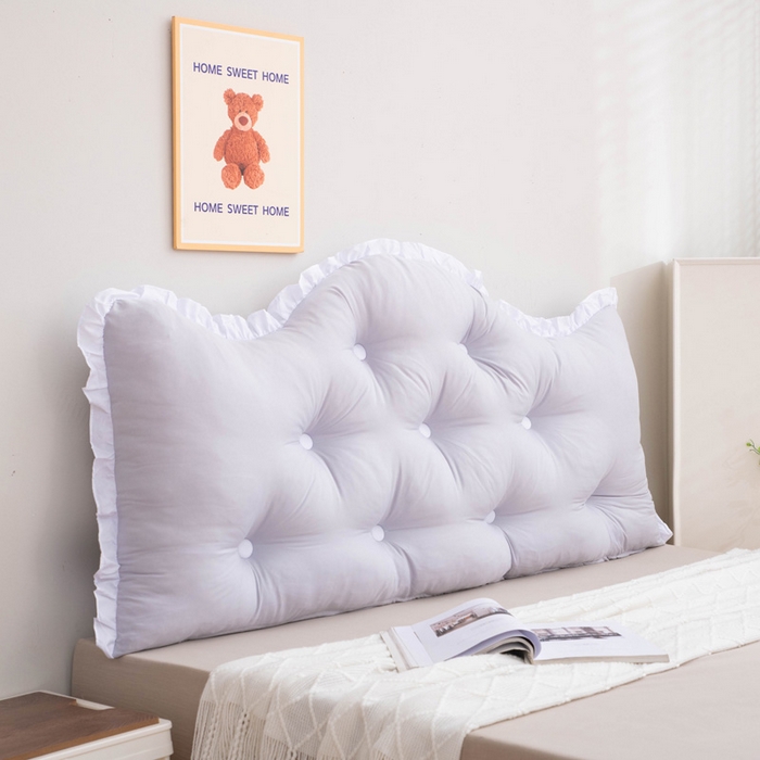 91家纺网 家纺一手货源 找家纺 美达人 2024新款水洗棉安妮儿系列珍珠棉靠背 吖妮-淡灰