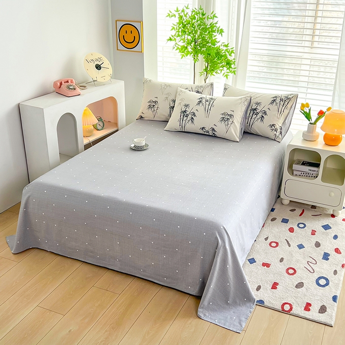 91家纺网 家纺一手货源 找家纺 雲归梦 2024新款全棉13070多规格四件套 墨竹