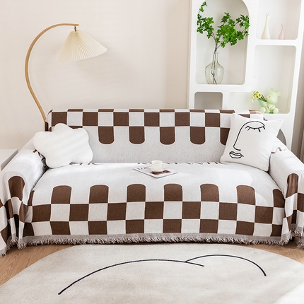 91家纺网 家纺一手货源 找家纺 （总）沐沐家纺 2026新款色织印花沙发巾