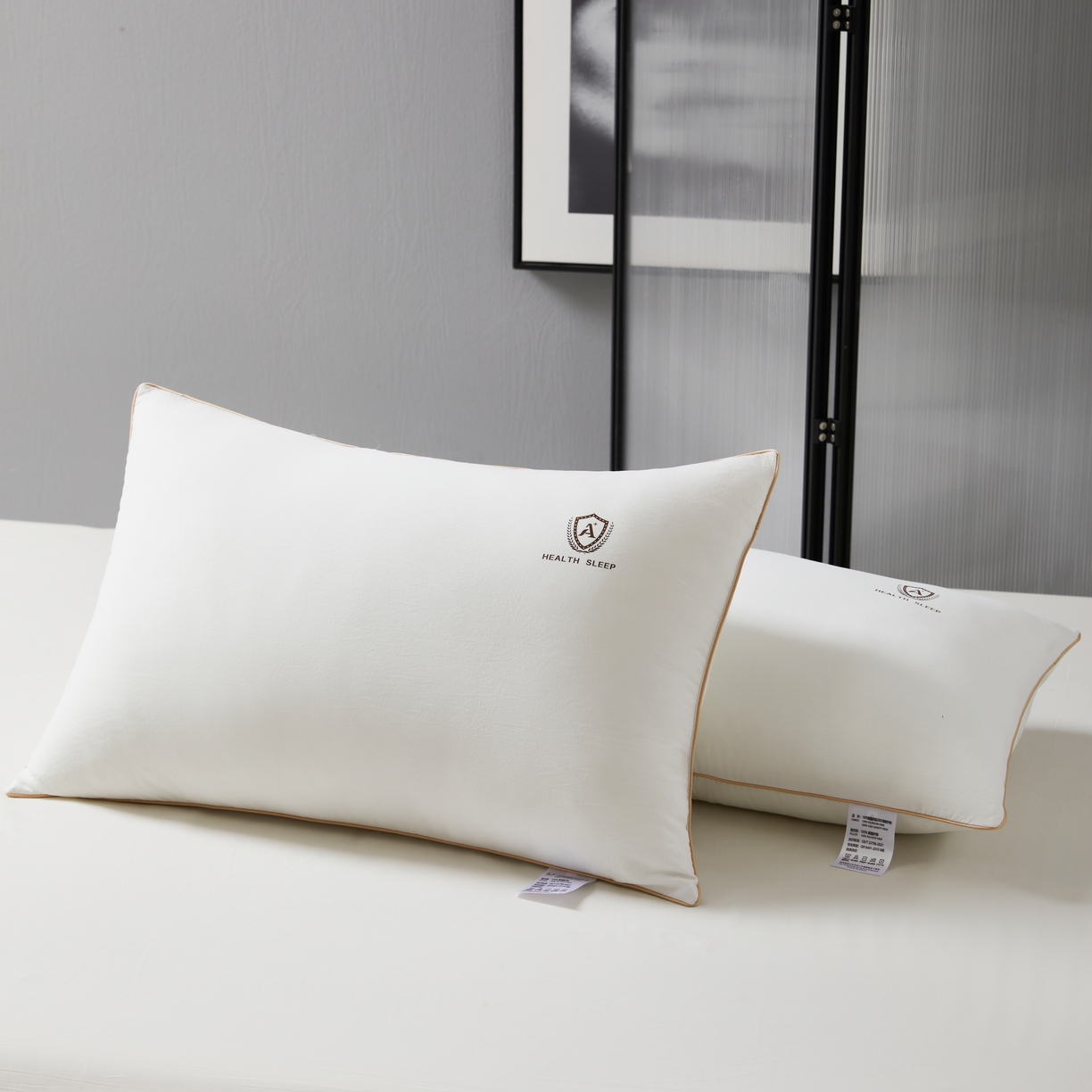 91家纺网 家纺一手货源 找家纺 （总）星芯合家纺 2024新款水洗磨毛舒适弹弹枕