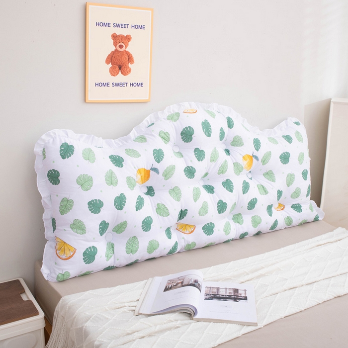 91家纺网 家纺一手货源 找家纺 美达人 2024新款水洗棉安妮儿系列珍珠棉靠背 吖妮-绿叶