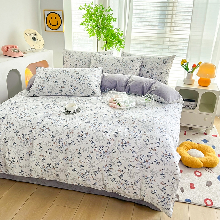 91家纺网 家纺一手货源 找家纺 雲归梦 2024新款全棉13070多规格四件套 香草涧