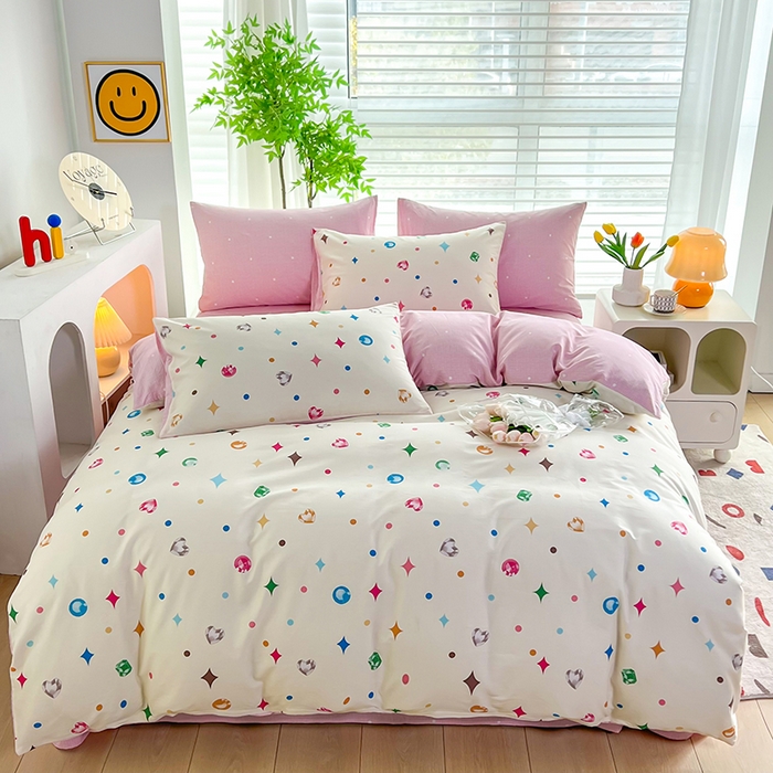 91家纺网 家纺一手货源 找家纺 雲归梦 2024新款全棉13070多规格四件套 钻石梦