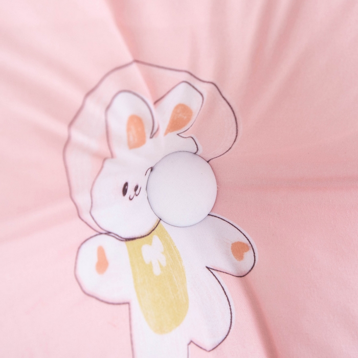 91家纺网 家纺一手货源 找家纺 美达人 2024新款水洗棉安妮儿系列珍珠棉靠背 吖妮-太空兔