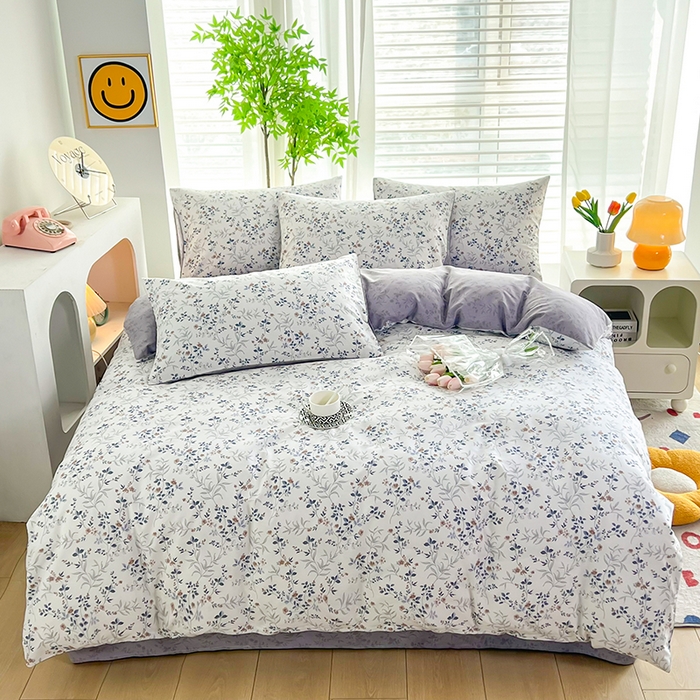 91家纺网 家纺一手货源 找家纺 雲归梦 2024新款全棉13070多规格四件套 香草涧