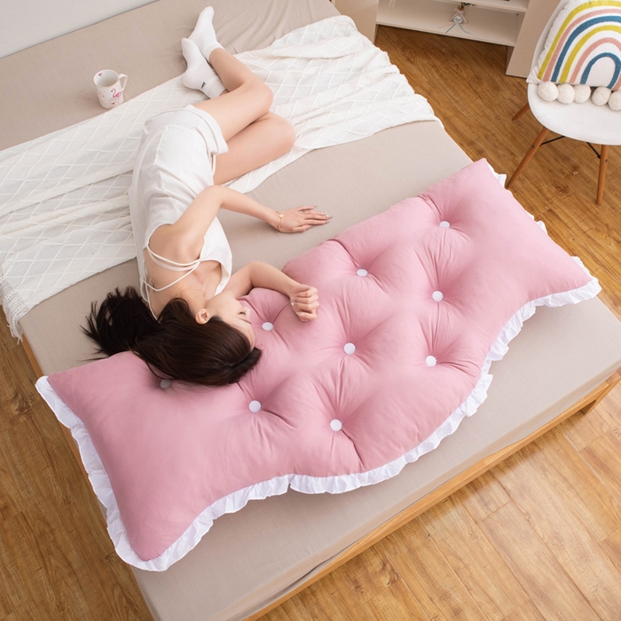 91家纺网 家纺一手货源 找家纺 美达人 2024新款水洗棉安妮儿系列珍珠棉靠背 吖妮-豆沙