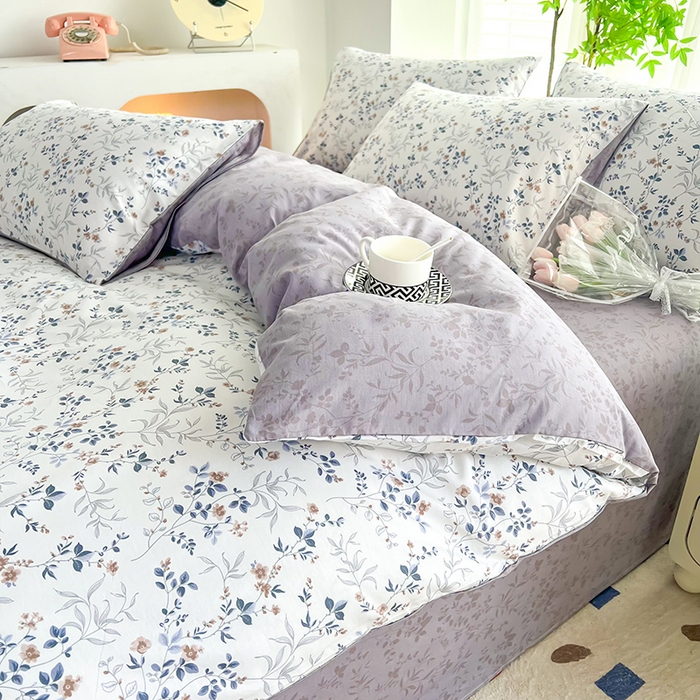 91家纺网 家纺一手货源 找家纺 雲归梦 2024新款全棉13070多规格四件套 香草涧