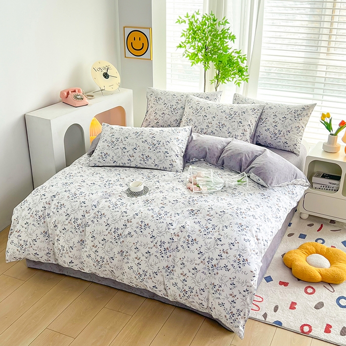 91家纺网 家纺一手货源 找家纺 雲归梦 2024新款全棉13070多规格四件套 香草涧