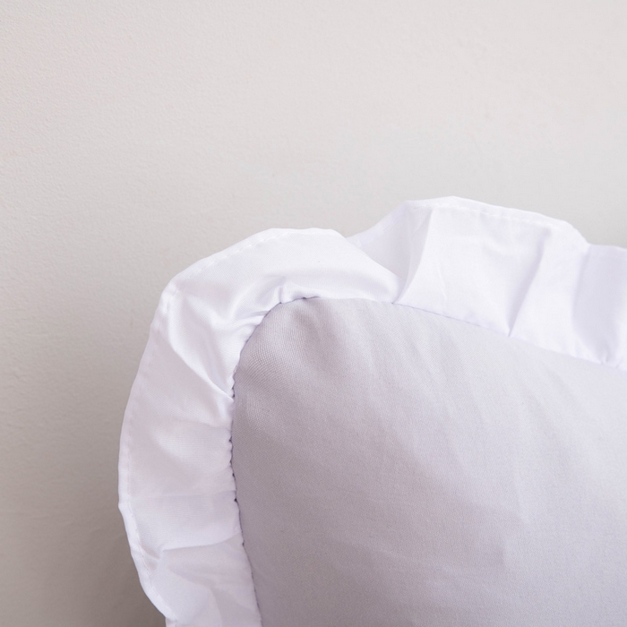 91家纺网 家纺一手货源 找家纺 美达人 2024新款水洗棉安妮儿系列珍珠棉靠背 吖妮-淡灰