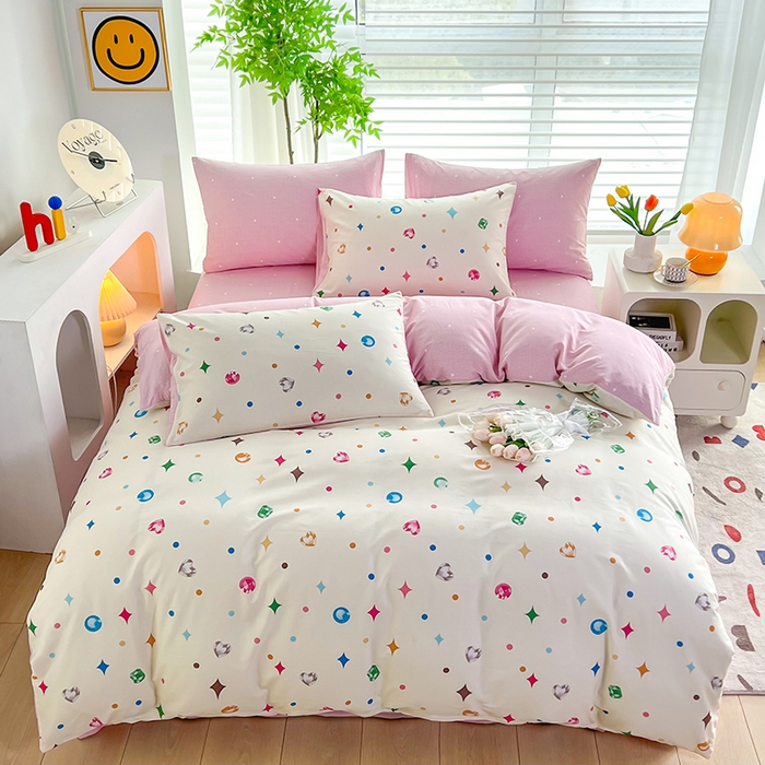 91家纺网 家纺一手货源 找家纺 雲归梦 2024新款全棉13070多规格四件套 钻石梦