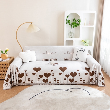 91家纺网 家纺一手货源 找家纺 （总）沐沐家纺 2026新款色织印花沙发巾