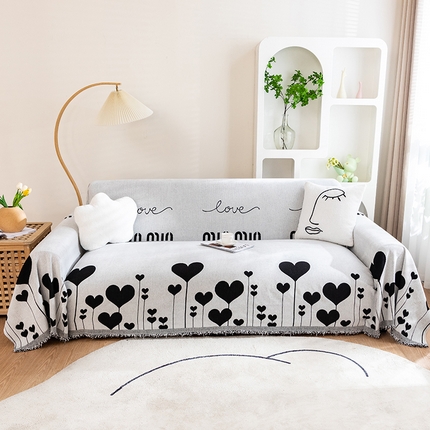 91家纺网 家纺一手货源 找家纺 （总）沐沐家纺 2026新款色织印花沙发巾