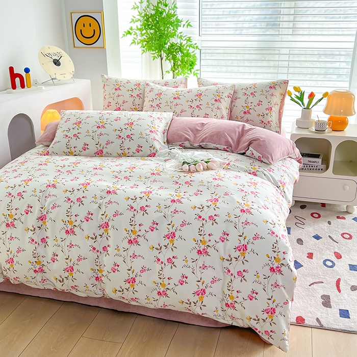 91家纺网 家纺一手货源 找家纺 雲归梦 2024新款全棉13070多规格四件套 悠悠年华